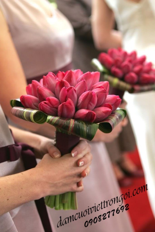 hoa cưới cầm tay