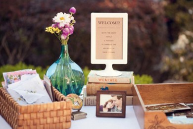 Cách trang trí bàn lễ tân đám cưới rẻ và đẹp | Hotline 0909073369