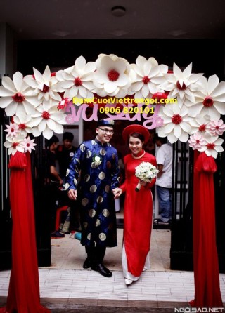 Cổng hoa giấy đám cưới CHG1710